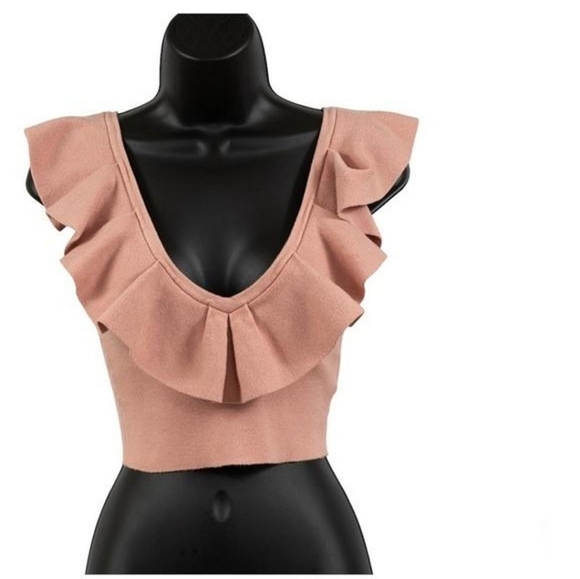 Forever 21 Tops - Forever 21 ruffle crop top size s